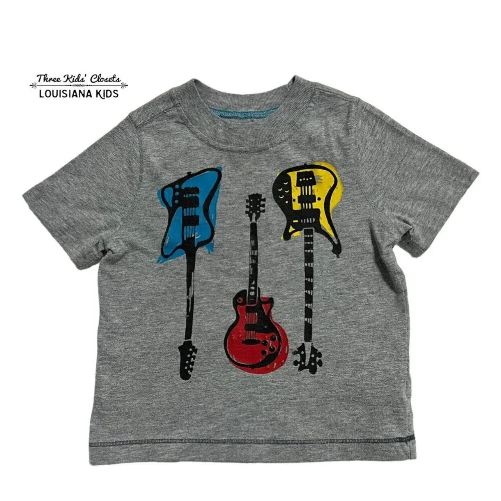 Old Navy 18-24m Electric Guitars Music Tee Shirt